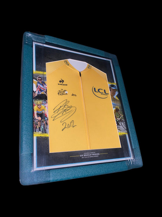 Bradley Wiggins 2012 Tour De France Hand Signed Framed “2012”