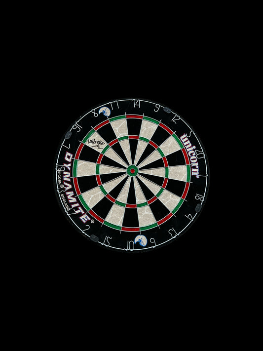 Rob “Voltage” Cross Hand Signed Dart Board