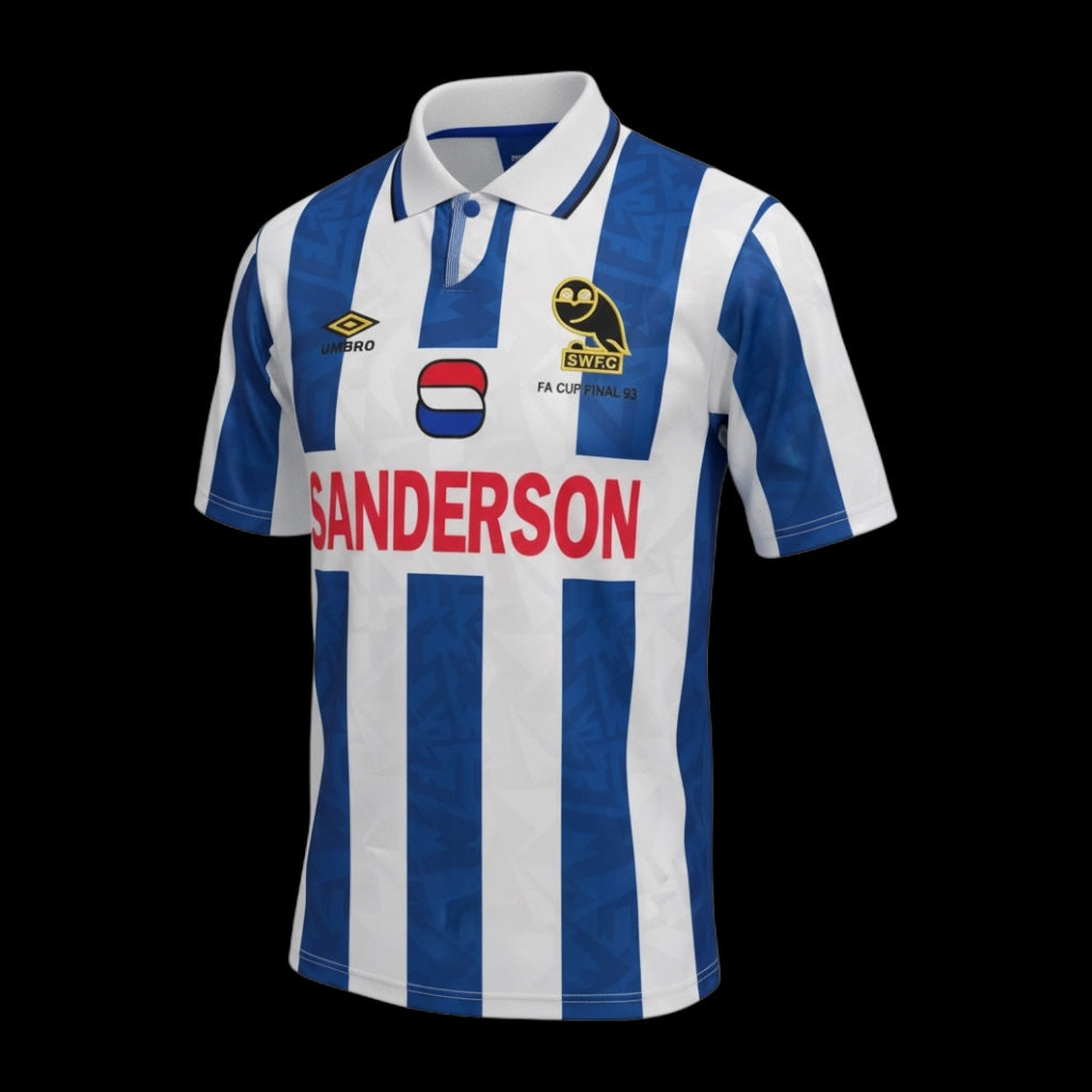 Chris Waddle Sheffield Wednesday 1992-93 Hand Signed Home Shirt