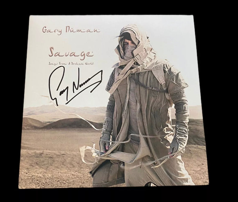 Gary Numan Hand Signed Vinyl “SAVAGE”