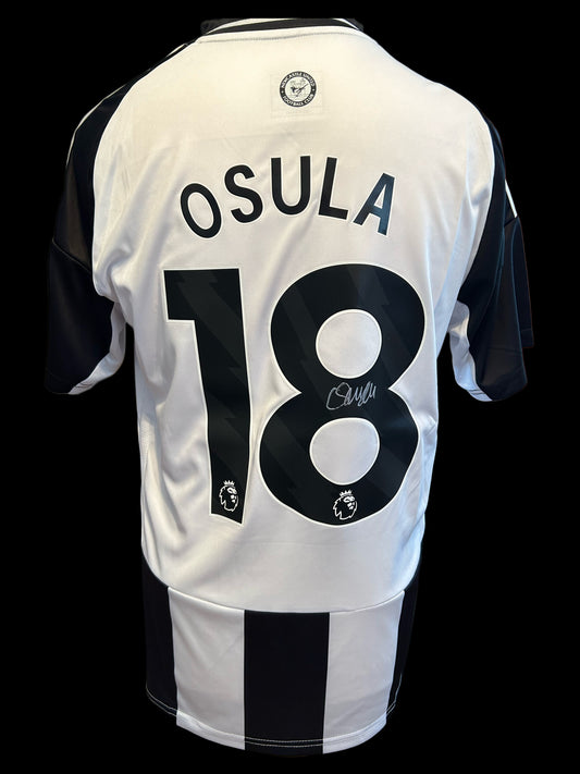 William Osula Newcastle United 2024-25 Hand Signed Home Shirt