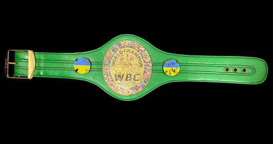 Oleksandr Usyk Hand Signed WBC Mini Belt 2 UKRAINE