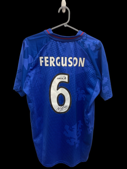 Barry Ferguson Hand Signed 2002-03 Rangers Home Shirt