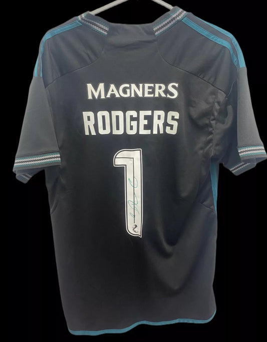 Brendan Rodgers  Hand Signed Celtic 2023-24 Away Shirt