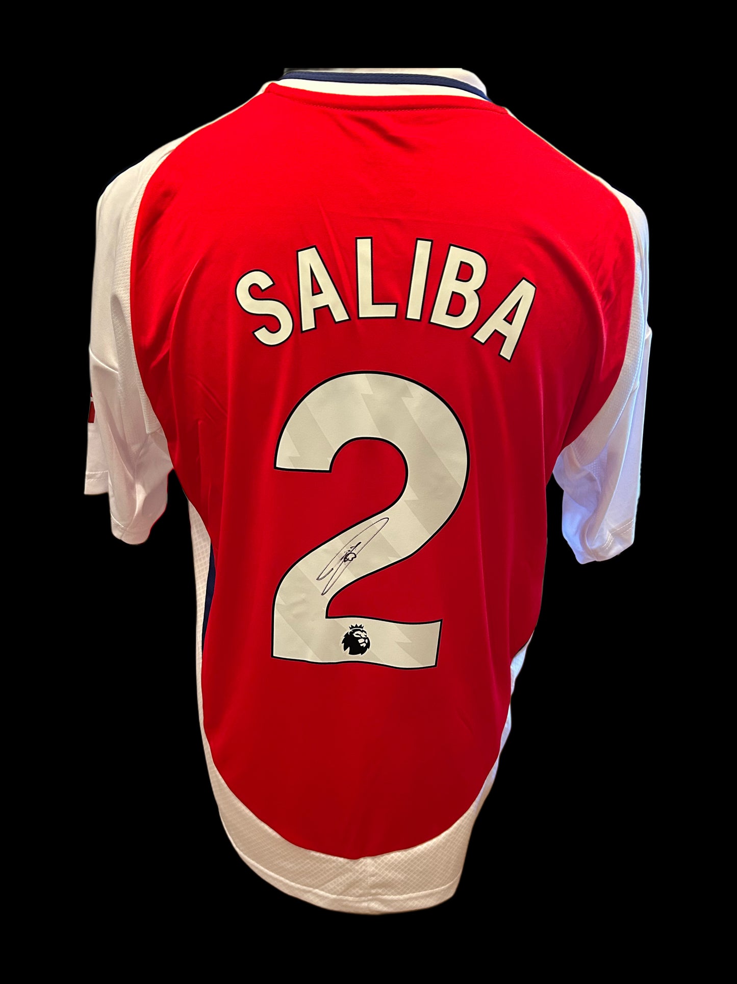 William Saliba Arsenal 2024-25 Hand Signed Home Shirt 1