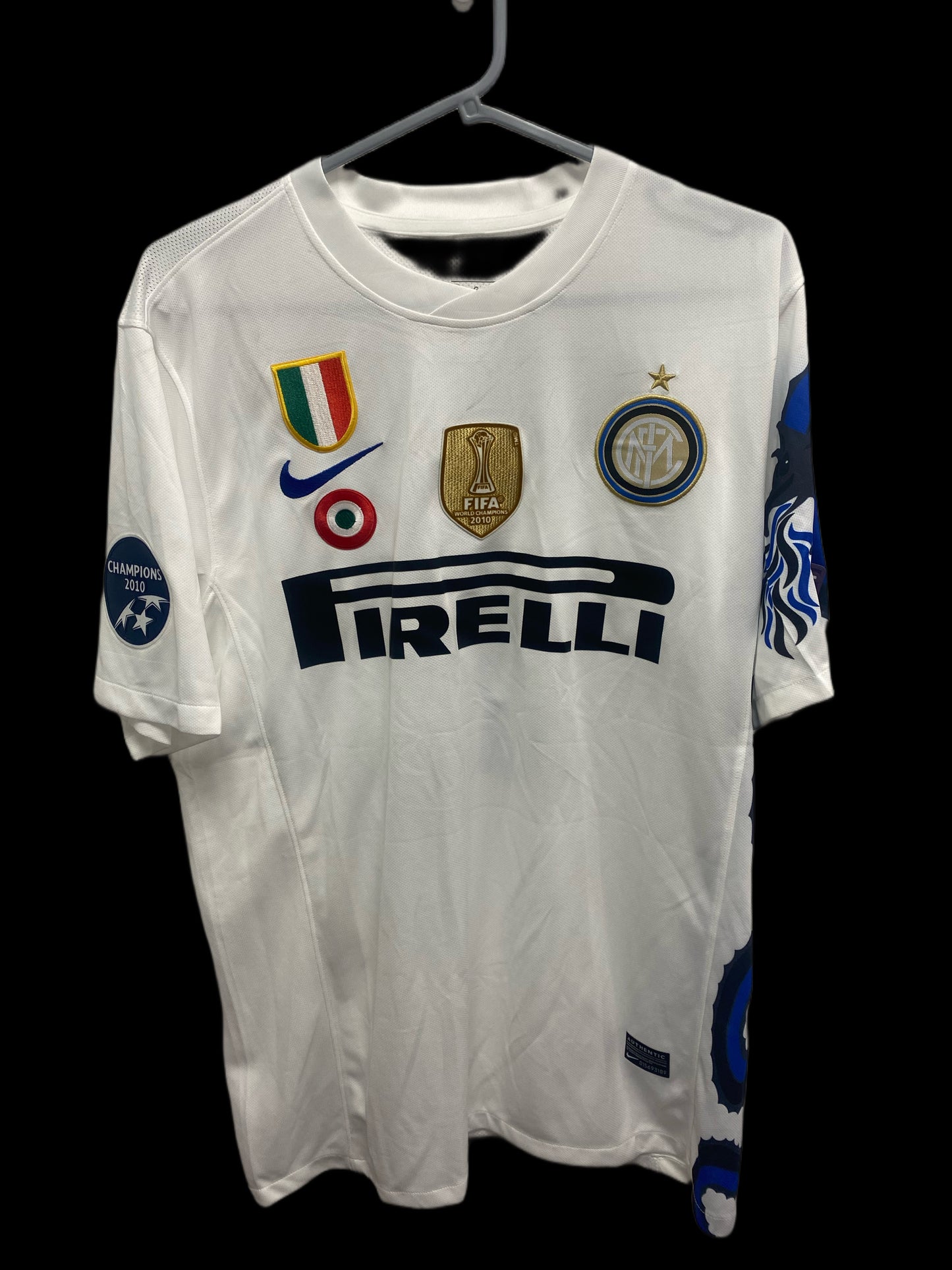 Javier Zanetti Inter Milan 2010 Hand Signed Away Shirt