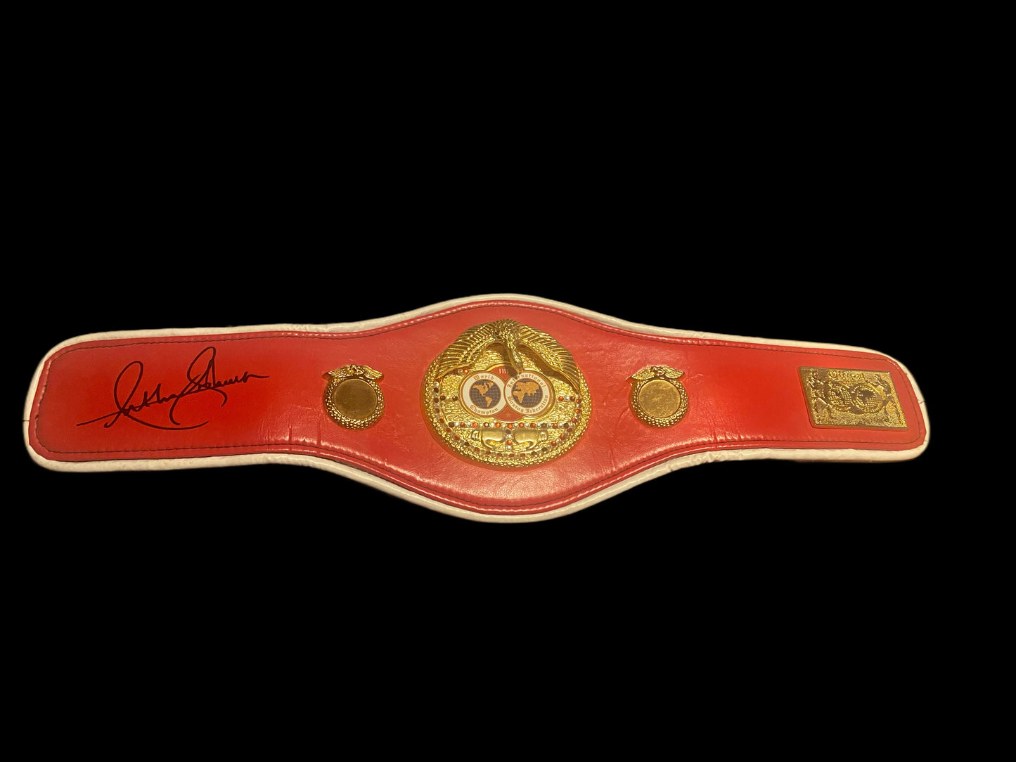 Anthony Joshua Hand Signed Mini IBF Belt 1