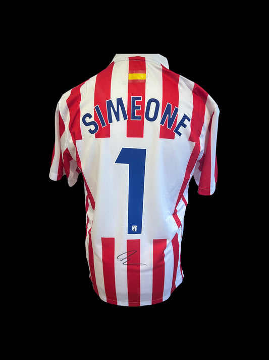 Diego Simeone Athletico Madrid Hand Signed 2025-26 Home Shirt