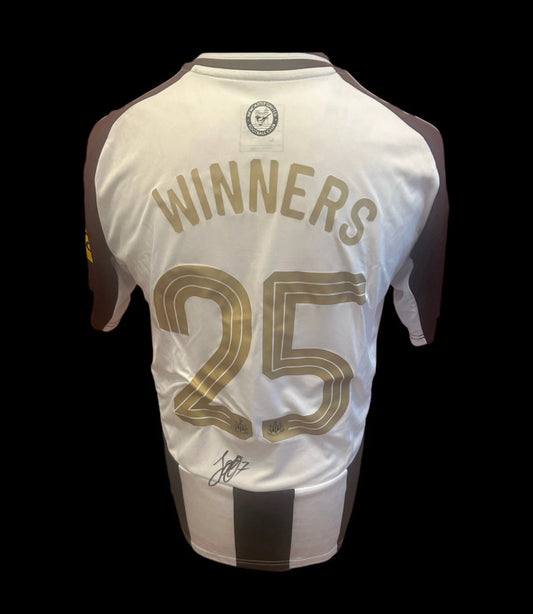 Joelinton Newcastle United Caraboa Cup “WINNERS 25” Hand Signed Home Shirt