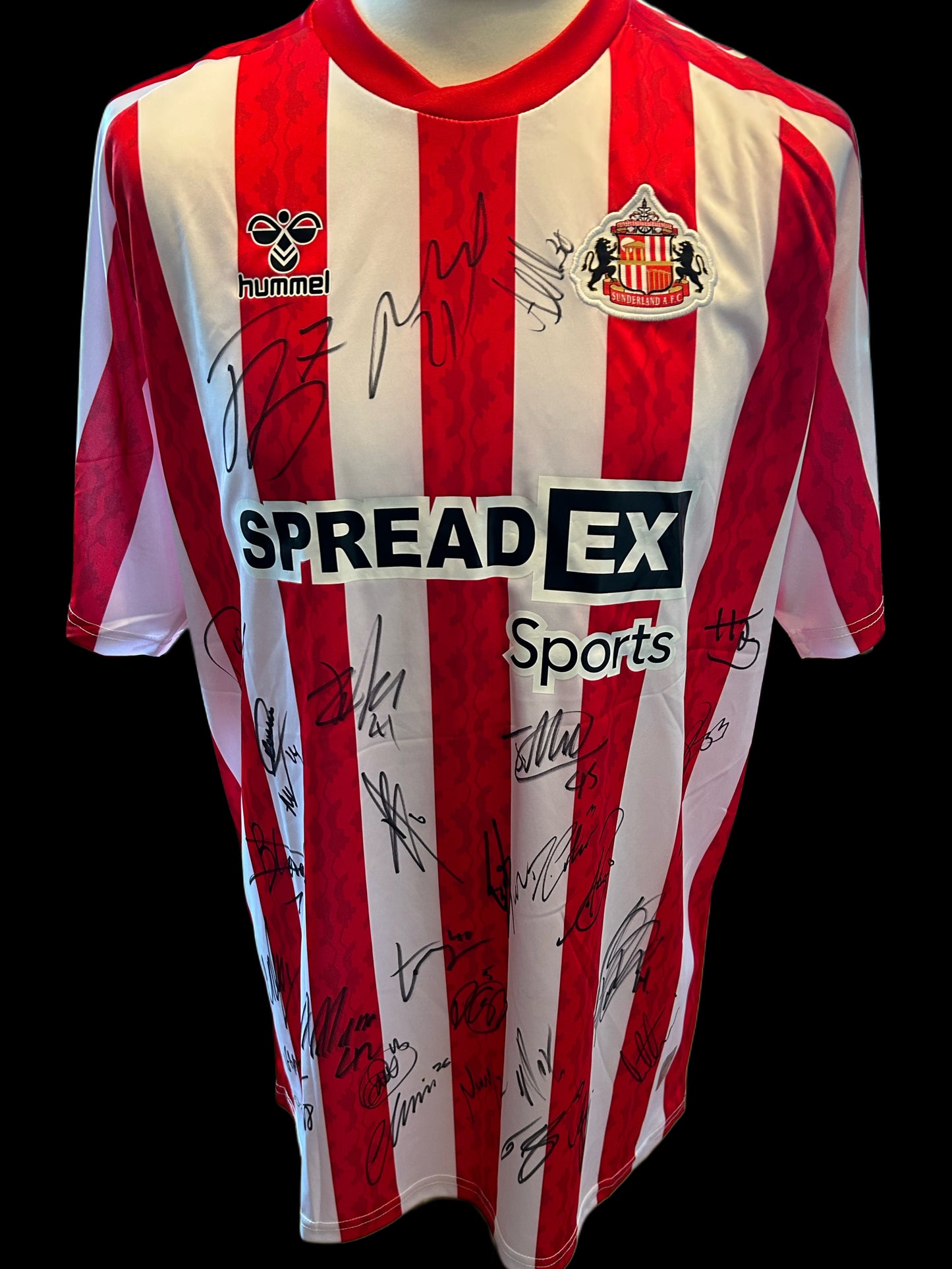 Sunderland Hand Signed Full Squad 2024-25 Home Shirt