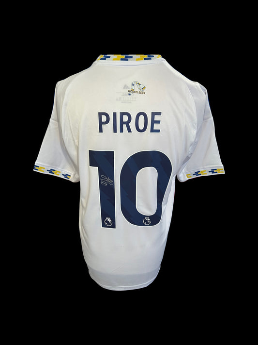 Joel Piroe Leeds United Hand Signed 2025-26 Home Shirt
