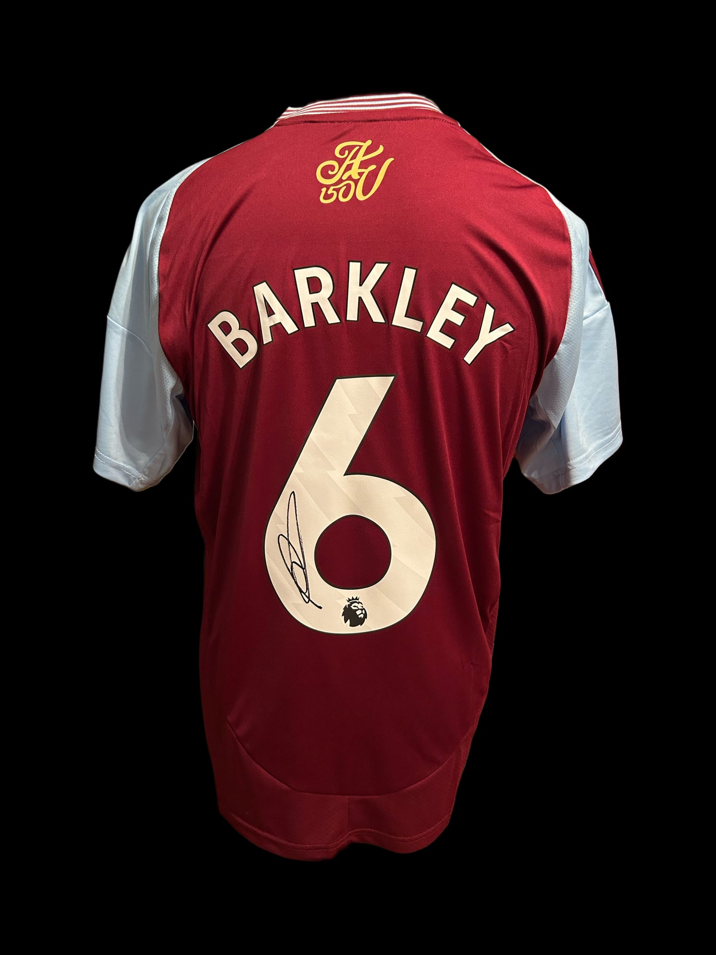 Ross Barkley Aston Villa 2024-25 Hand Signed Home Shirt