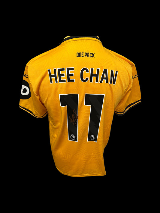 Hee Chan Hwang Wolverhampton Wanderers Hand Signed 2024-25 Home Shirt