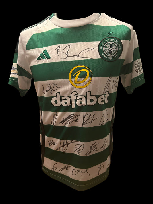 Celtic Hand Signed Squad Home Shirt 2024-25 Shirt 2