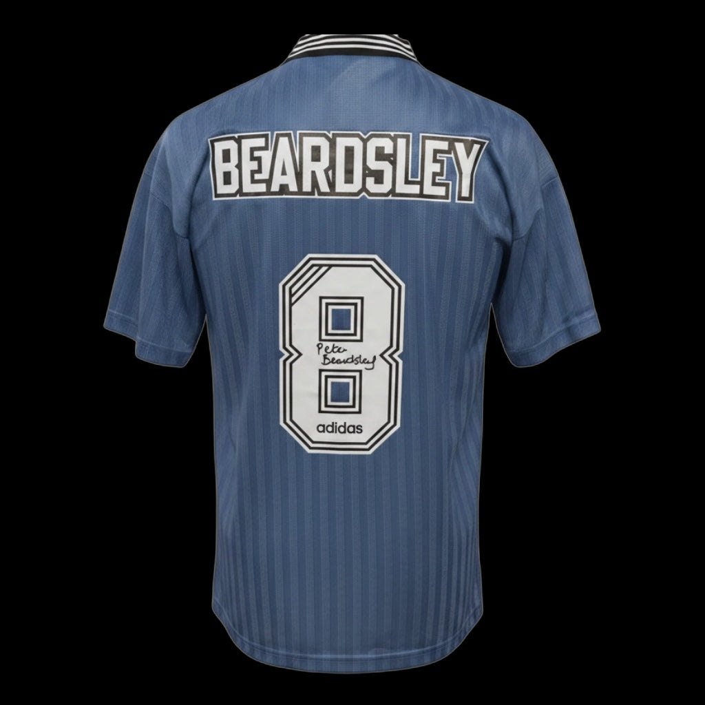 Peter Beardsley Newcastle United 1996-97 Hand Signed Away Shirt