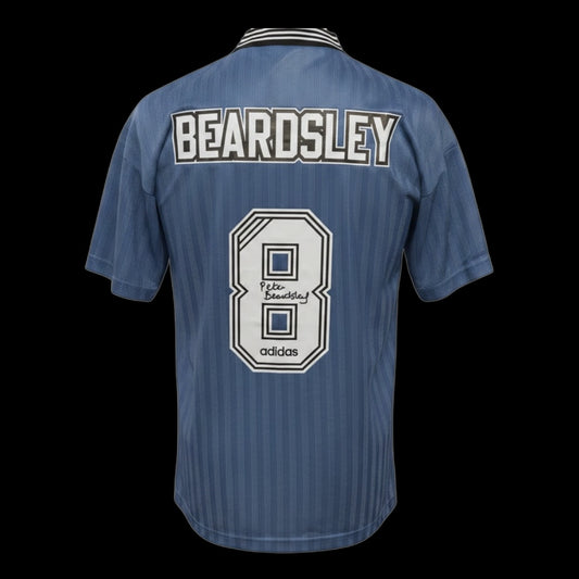 Peter Beardsley Newcastle United 1996-97 Hand Signed Away Shirt