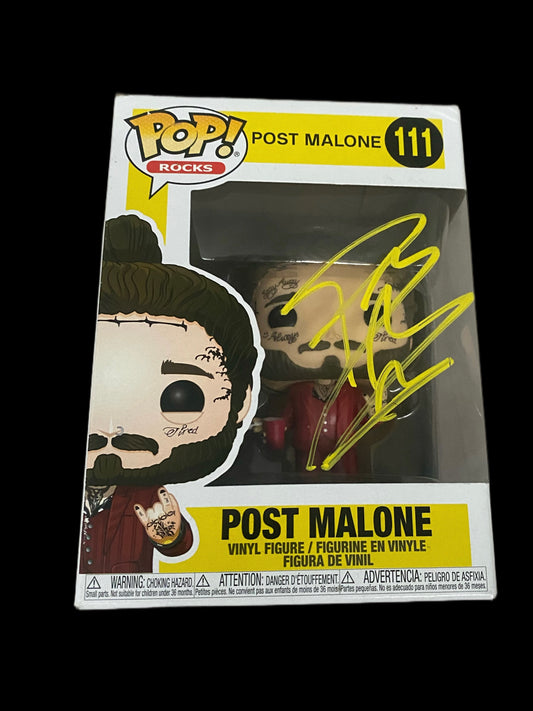 Post Malone Hand Signed Funko Pop- 111.