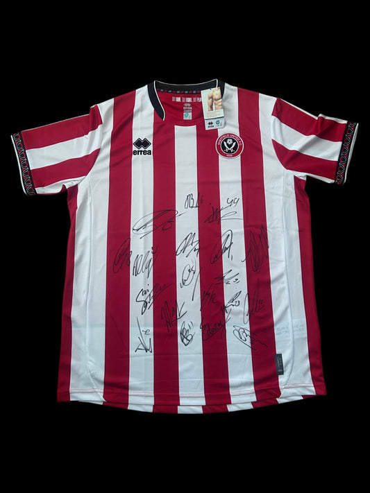 Sheffield United Hand Signed 2025-26 Home Squad Shirt