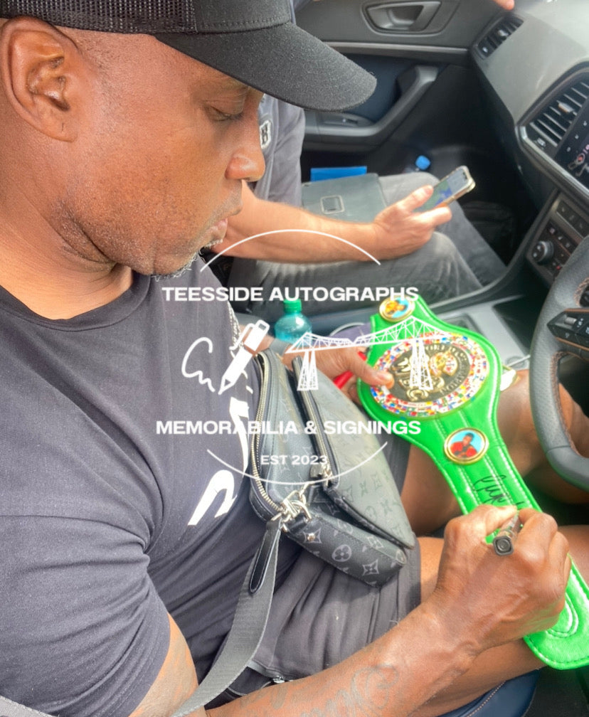 Nigel Benn Hand Signed WBC Mini Belt