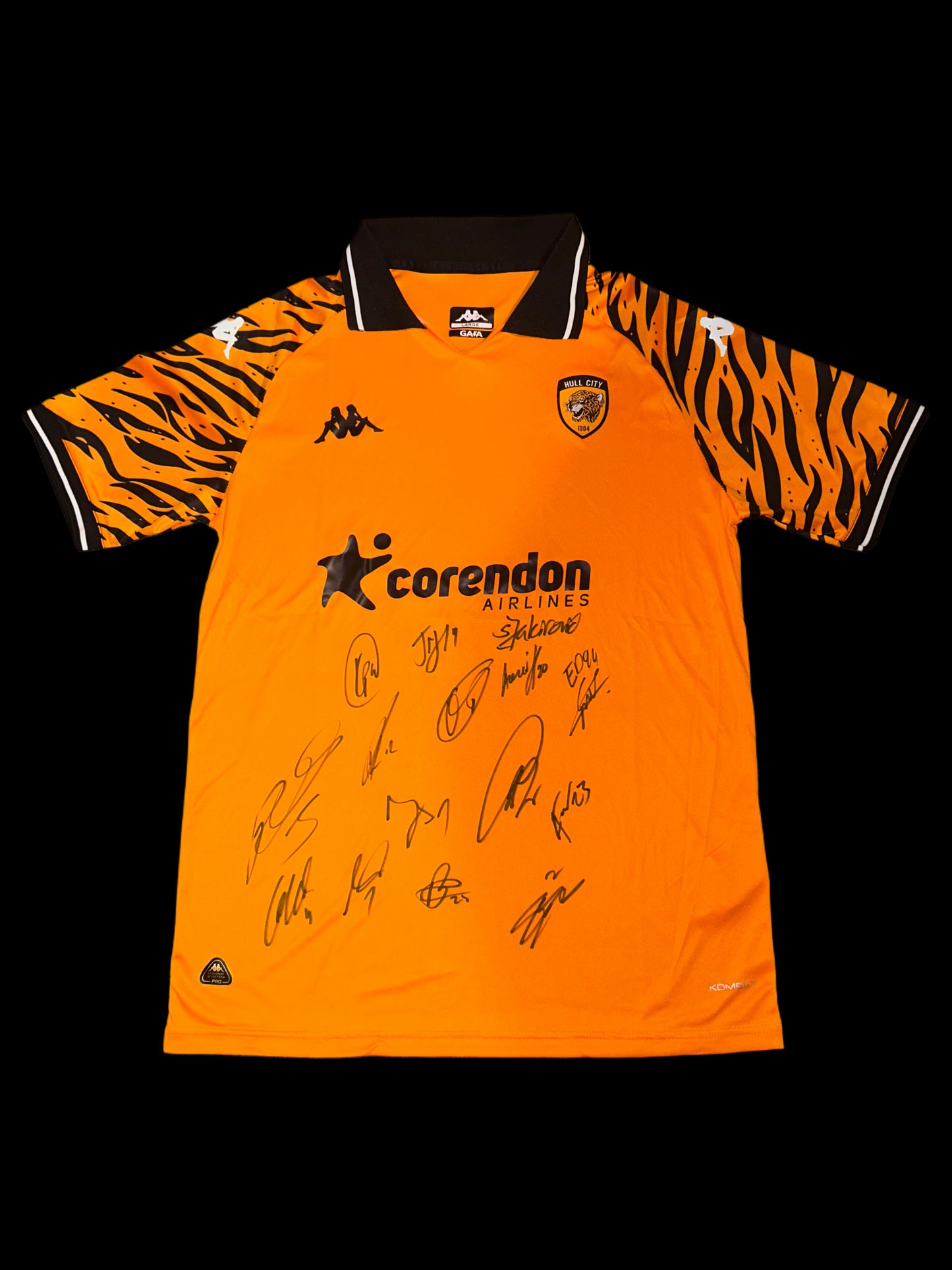 Hull City 2025-26 Squad Hand Signed Home Shirt