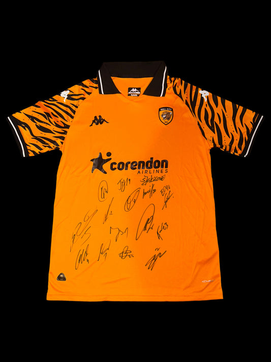 Hull City 2025-26 Squad Hand Signed Home Shirt