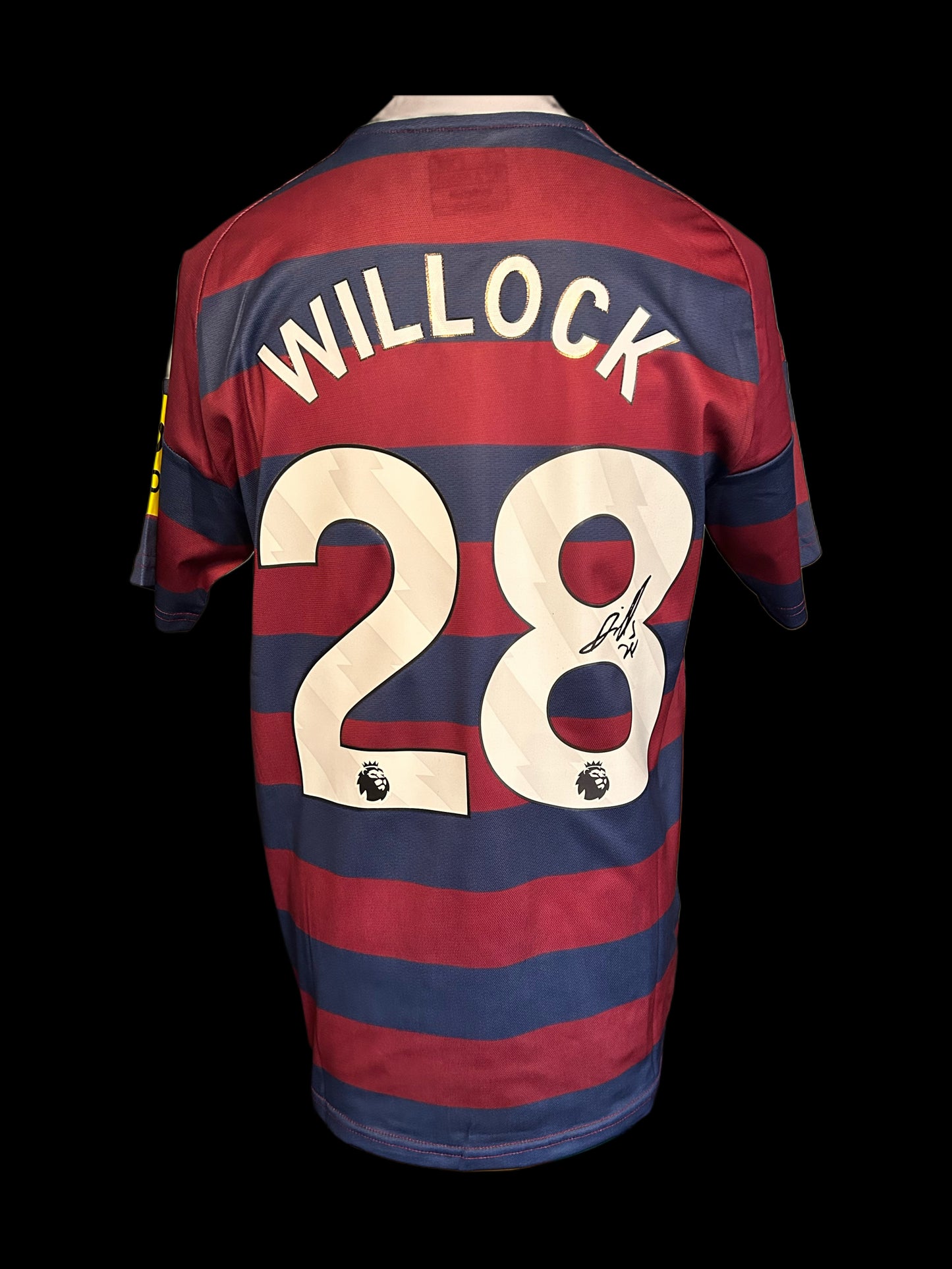 Joe Willock Newcastle United Hand Signed 2024-25 AWAY Shirt