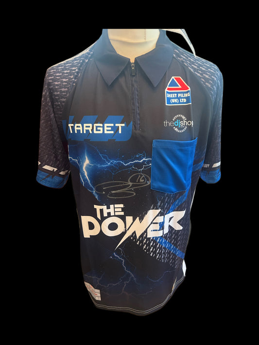 Phil “The Power” Taylor Hand Signed Target Shirt 1 2025
