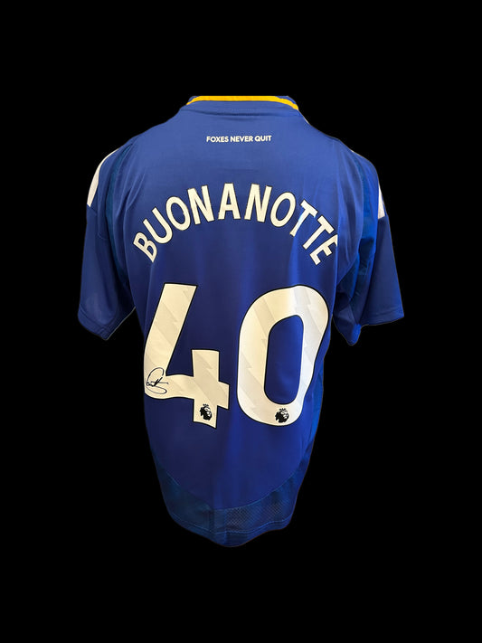 Facundo Buonanotte Leicester City 2024-25 Hand Signed Home Shirt