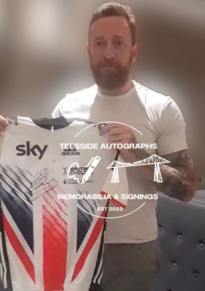 Bradley Wiggins Team British Cycling Hand Signed Jersey.