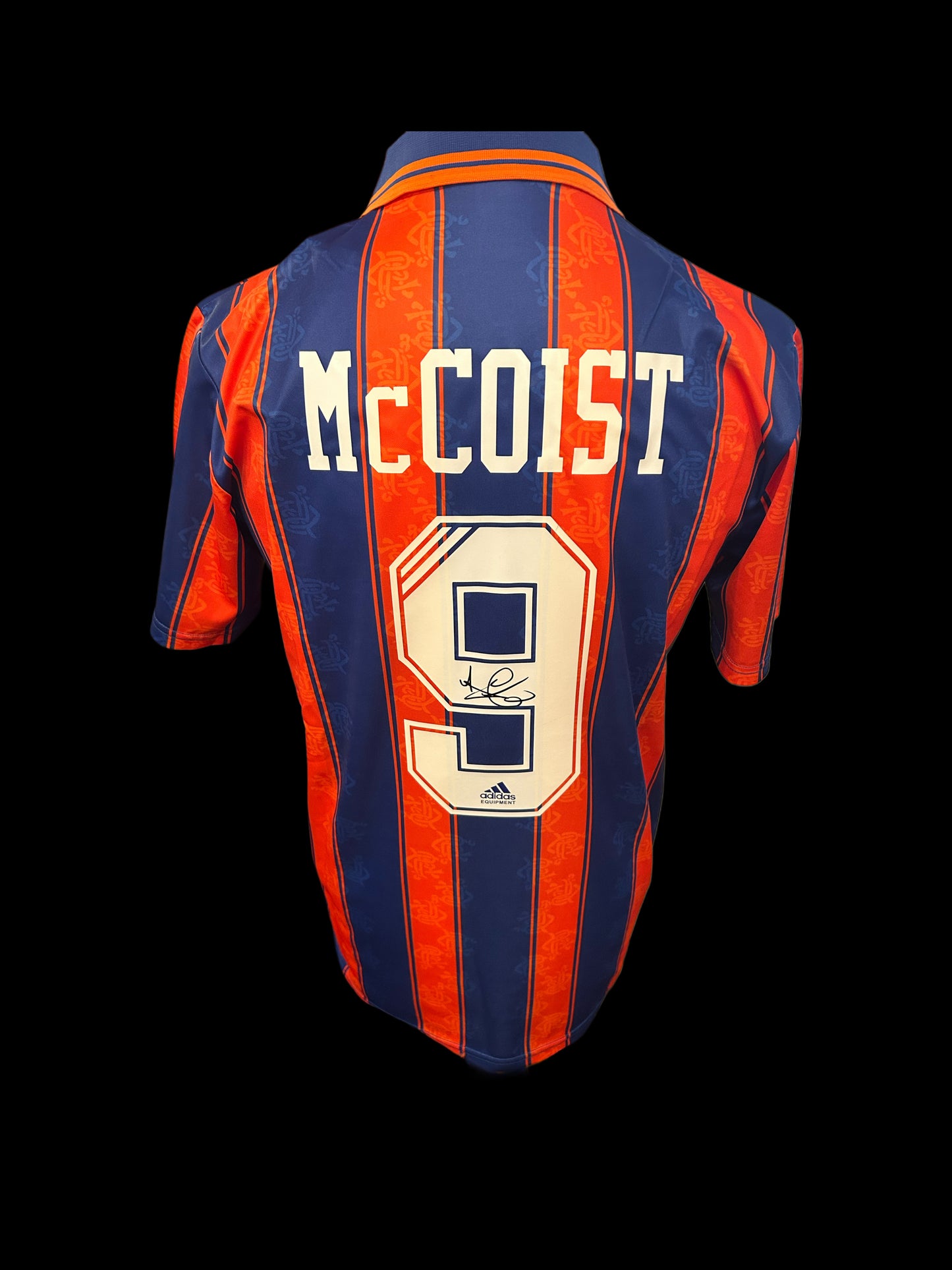 Ally McCoist Rangers 1993/94 Hand Signed Retro Away Shirt