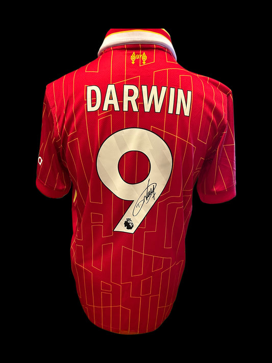 Darwin Nunez Liverpool 2024-2025 Hand Signed Away Shirt