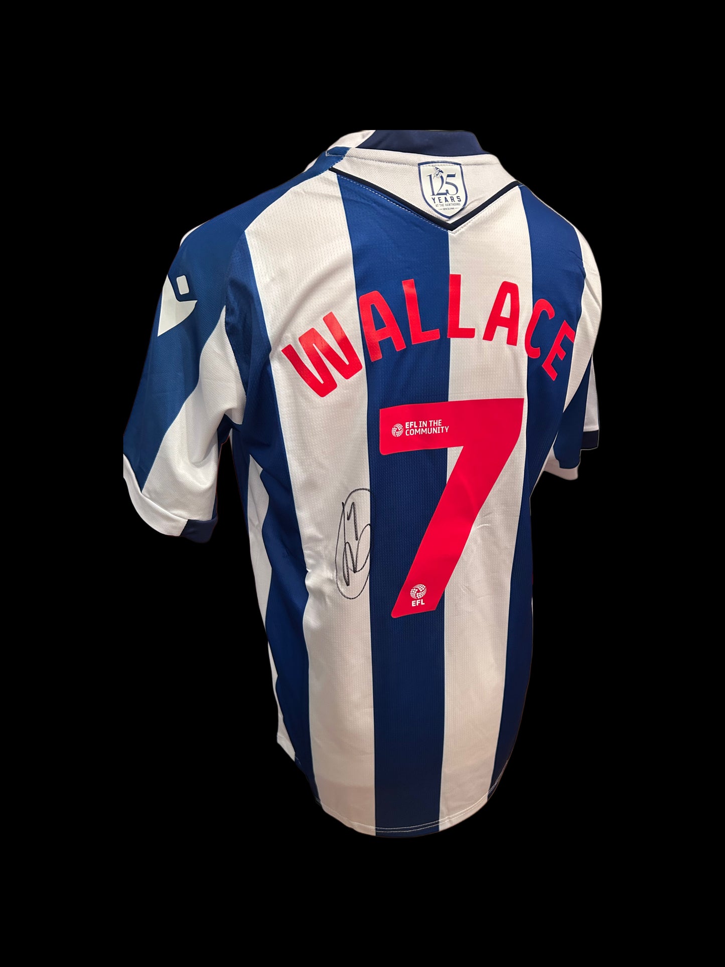 Jed Wallace West Bromwich Albion 2025-26 Hand Signed Home Shirt