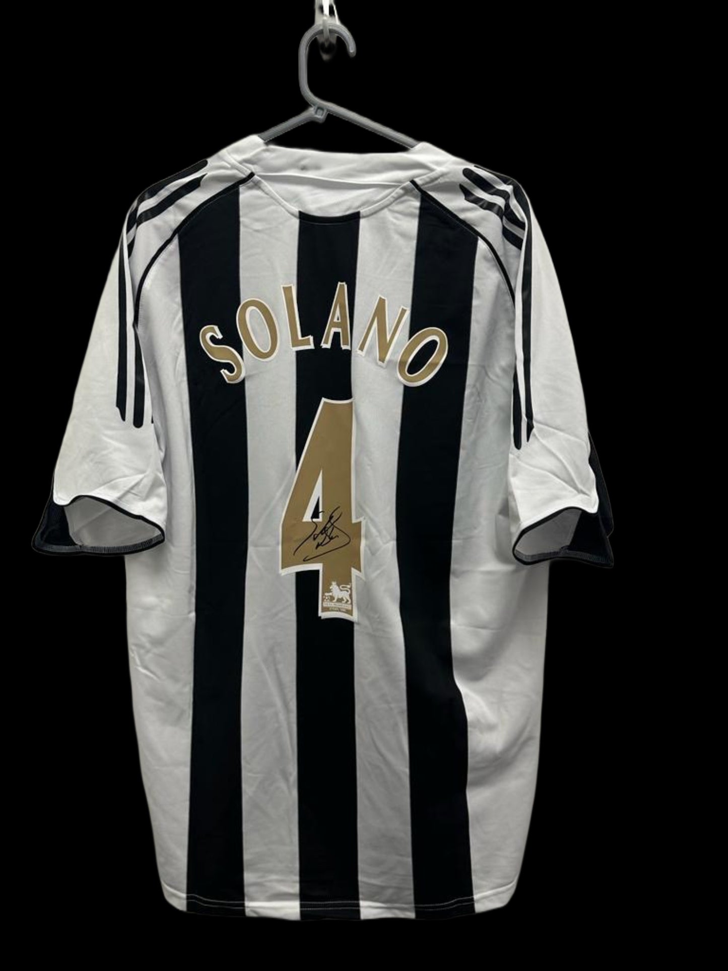 Nolberto Solano Hand Signed Newcastle United Home Shirt 2005-06