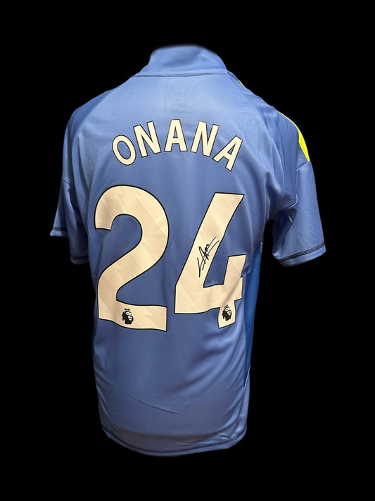 Andre Onana Manchester United 2024-25 Hand Signed Home Shirt