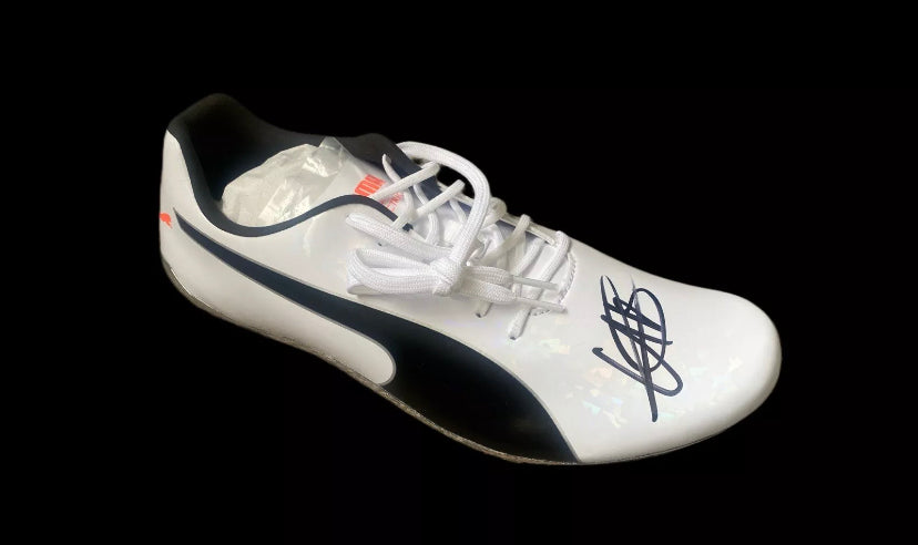 Usain Bolt Olympic Gold Hand Signed Puma Spike 3