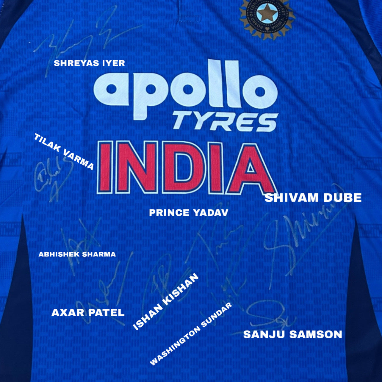 India Cricket 2026 Hand Signed Multi Home Shirt