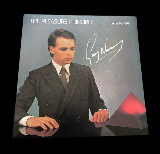 Gary Numan Hand Signed Vinyl “THE PLEASURE PRINCIPLE”