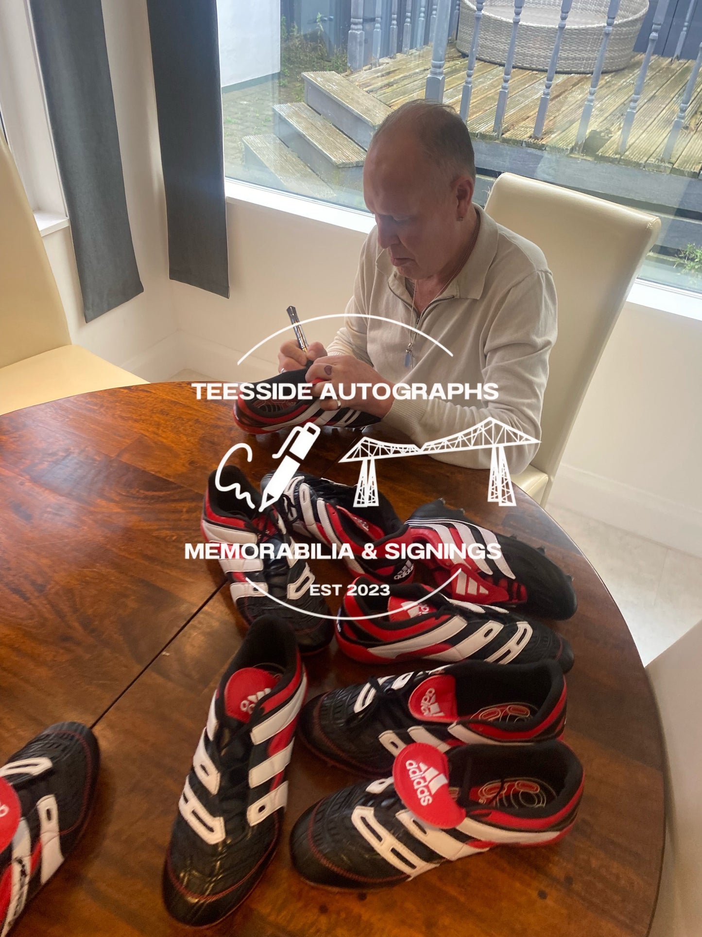 Paul Gascoigne Adidas Predator Hand Signed Boot.