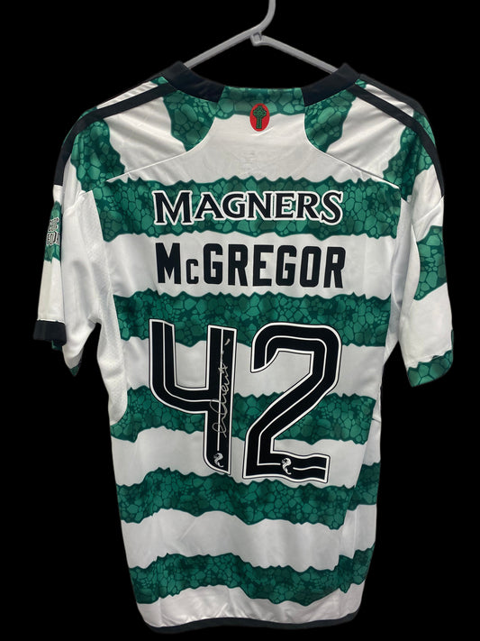 Callum McGregor Hand Signed Celtic 2023-24 Home Shirt