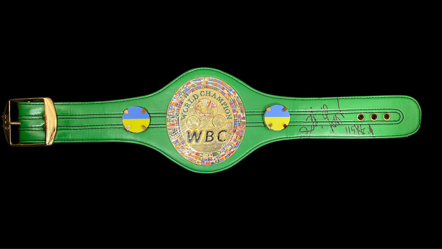 Oleksandr Usyk Hand Signed WBC Mini Belt 1 UKRAINE