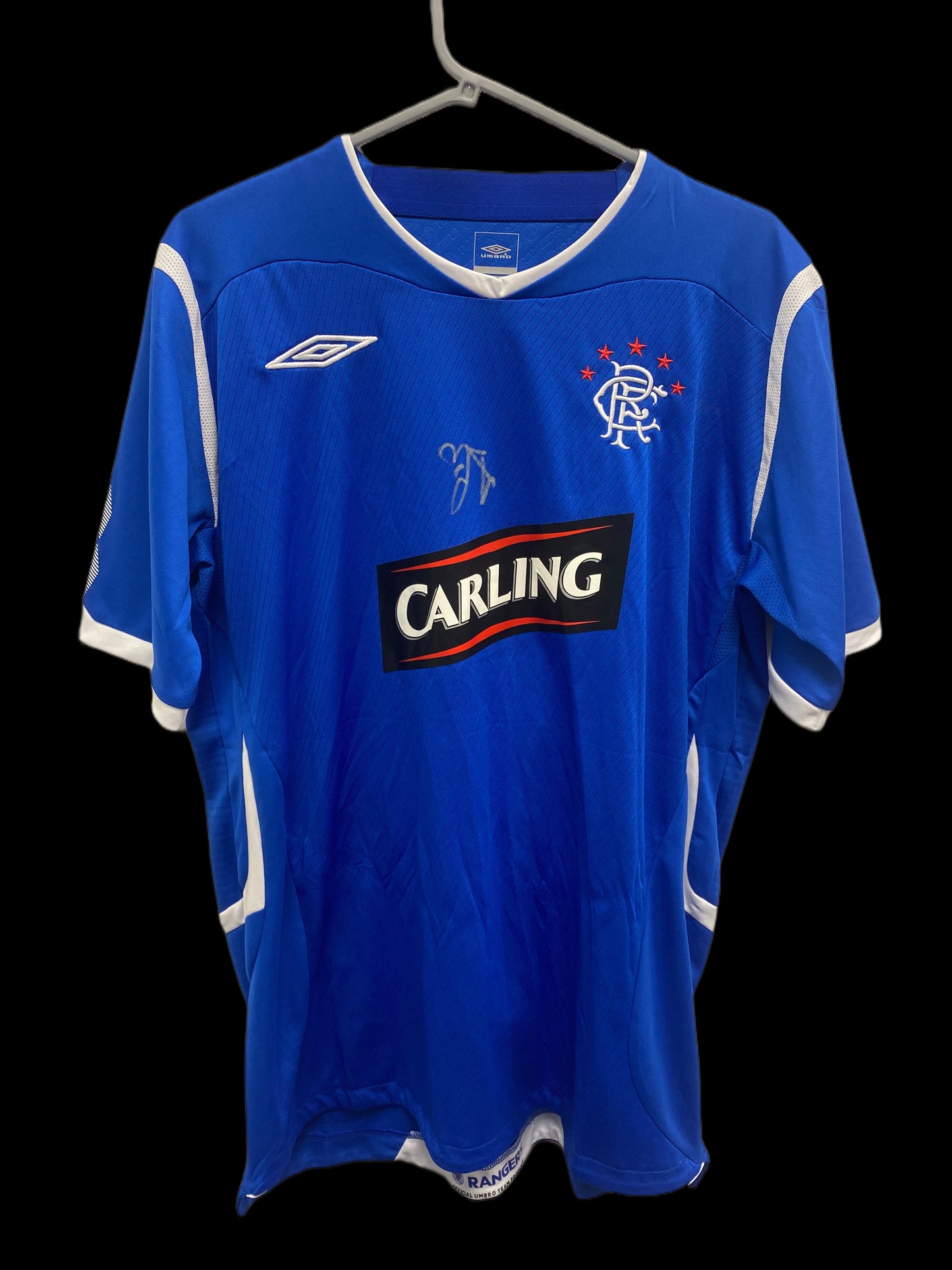 Ally McCoist Hand Signed Rangers 2007-08 Home Shirt