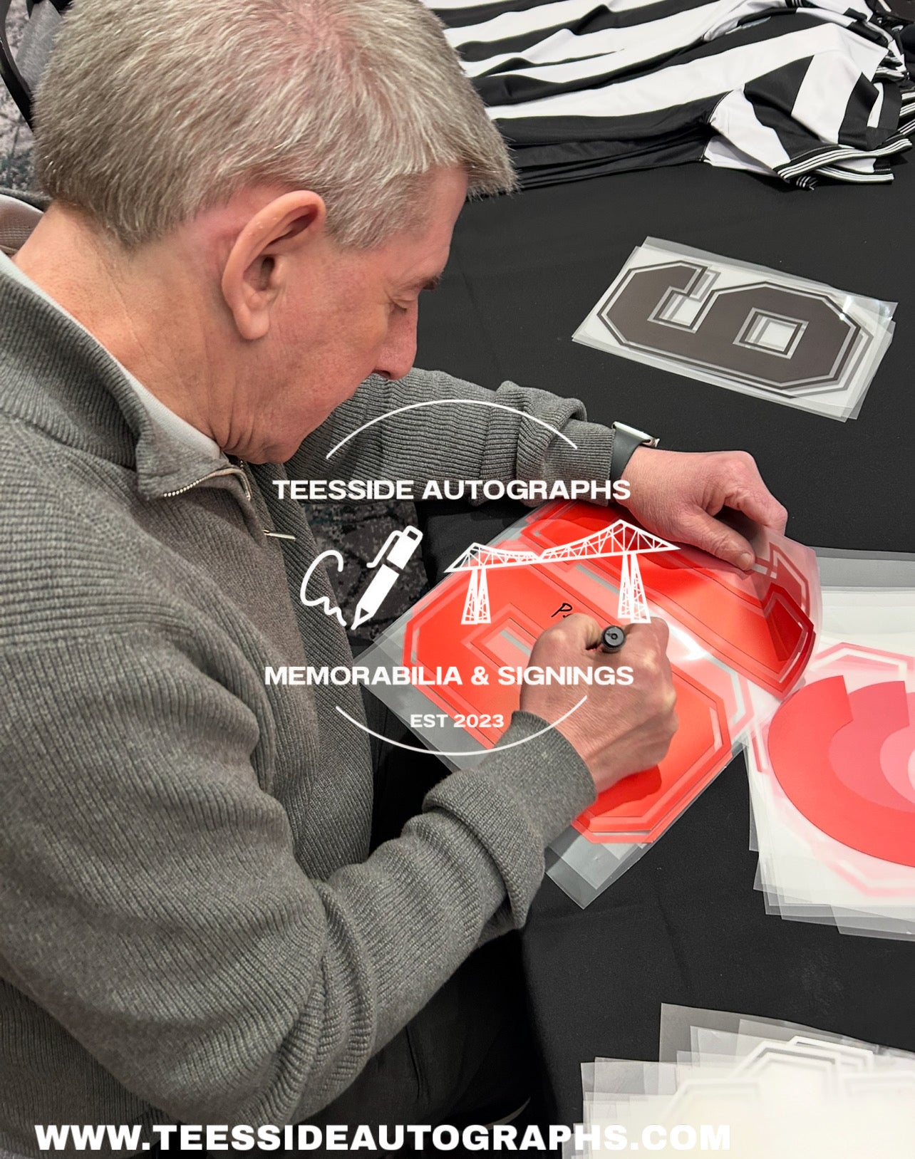 Peter Beardsley Newcastle United 1984 Hand Signed Home Shirt