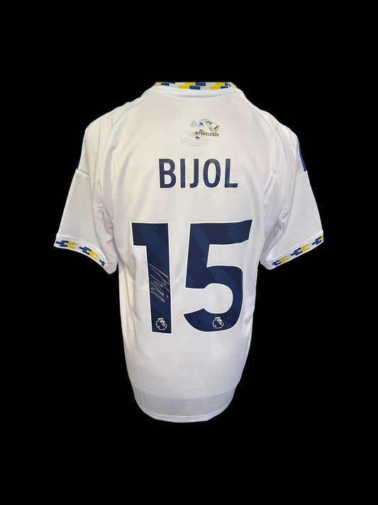 Luka Bijol Leeds United Hand Signed 2025-26 Home Shirt