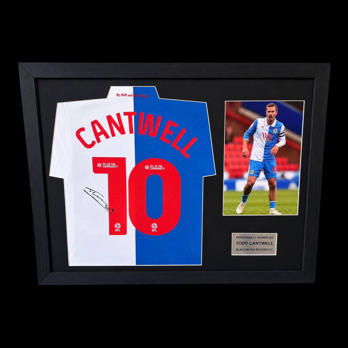 Todd Cantwell Blackburn Rovers FC Hand Signed FRAMED Display