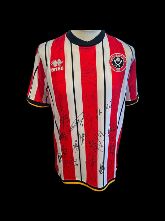 Sheffield United Hand Signed Squad 2024-25 Home Shirt