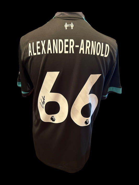 Trent Alexander- Arnold Liverpool 2024-2025 Hand Signed Away Shirt