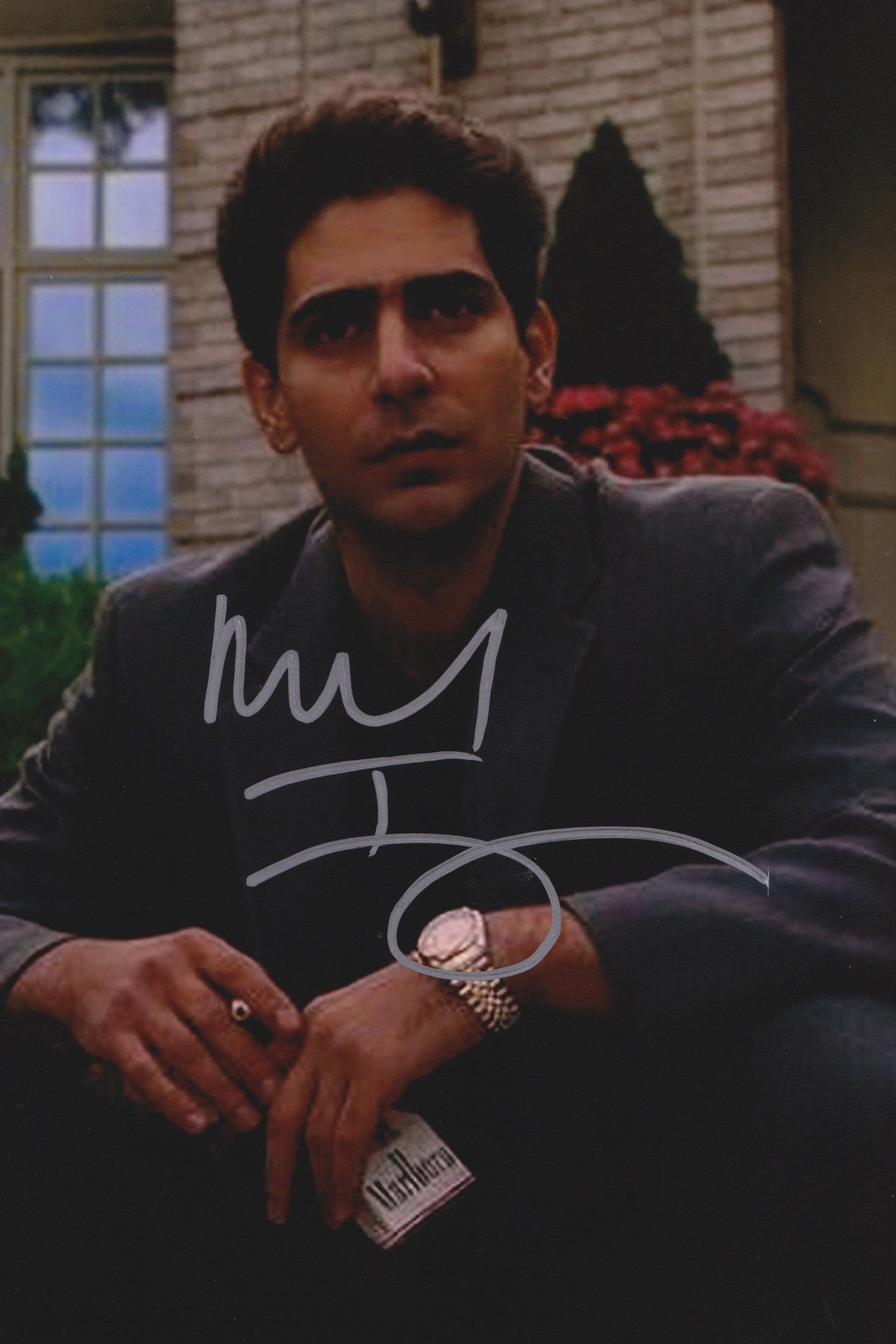 Michael Imperioli “Christopher Moltisanti” The Sopranos Hand Signed 12X8” Photo 1