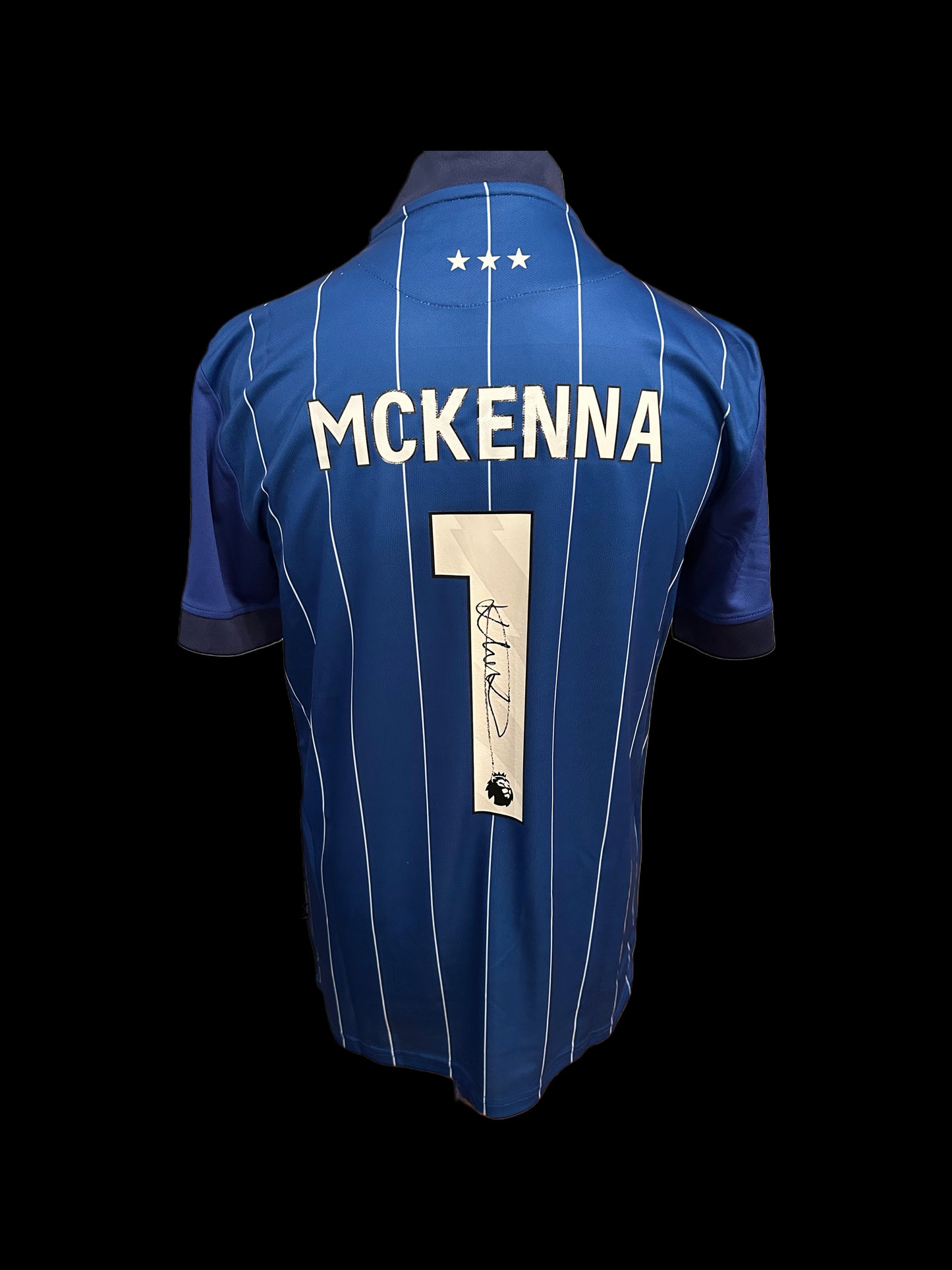 Kieran McKenna Ipswich Town Hand Signed 2024-25 Home Shirt