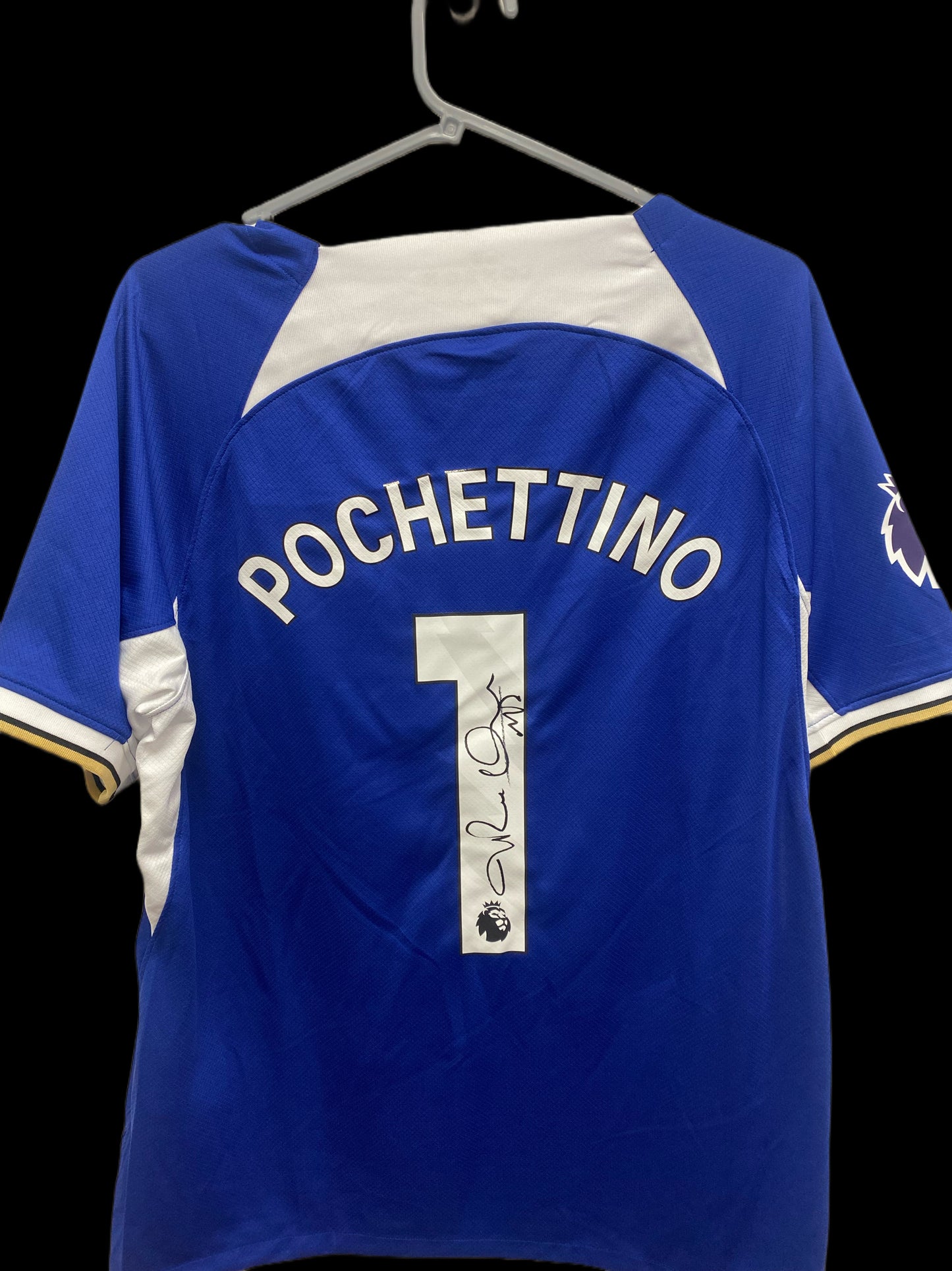 Mauricio Pochettino Chelsea Hand Signed Home Shirt