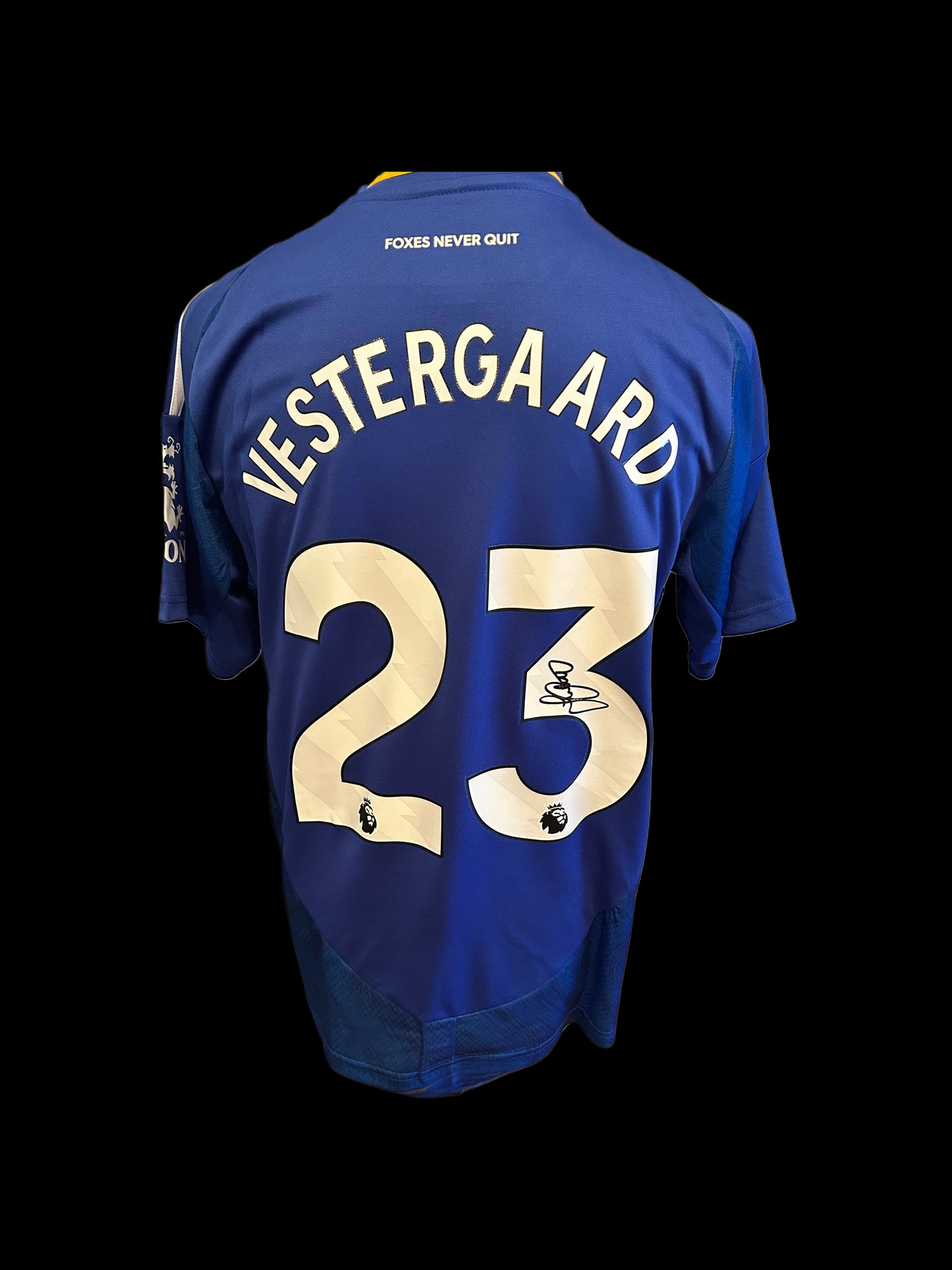 Jannik Vestergaard Leicester City 2024-25 Hand Signed Home Shirt